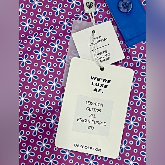 Graham Luxe Men’s XXL Short Sleeve Golf Polo - Picture 3 of 9